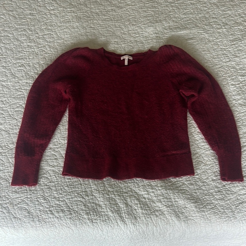 Rebecca Taylor Deep Red Knit Top